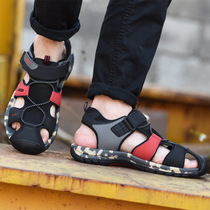 Vietnam imported Baotou sandals Men Outdoor Leisure Sports driving summer size middle-aged dad tide sandals