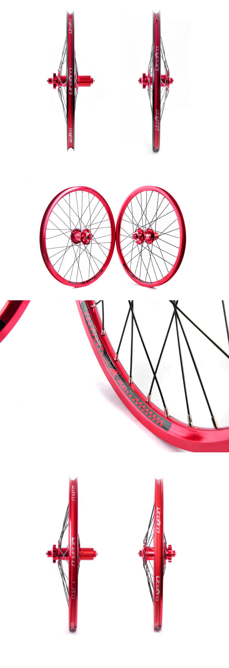 Roues de vélo LITEPRO 20 pouces - Ref 2374283 Image 7