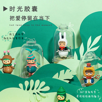 Bubble Matt non-acrylic display box Single Jasmine hand-made doll scene transparent storage tank blind box dustproof