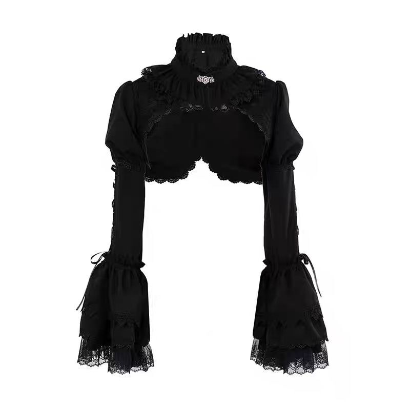 New Chinese-Style Vest with Gothic Style and Princess-Sleeve Design for Spring and Autumn Wear New Chinese-Style Vest with Gothic Style and Princess-Sleeve Design for Spring and Autumn Wear