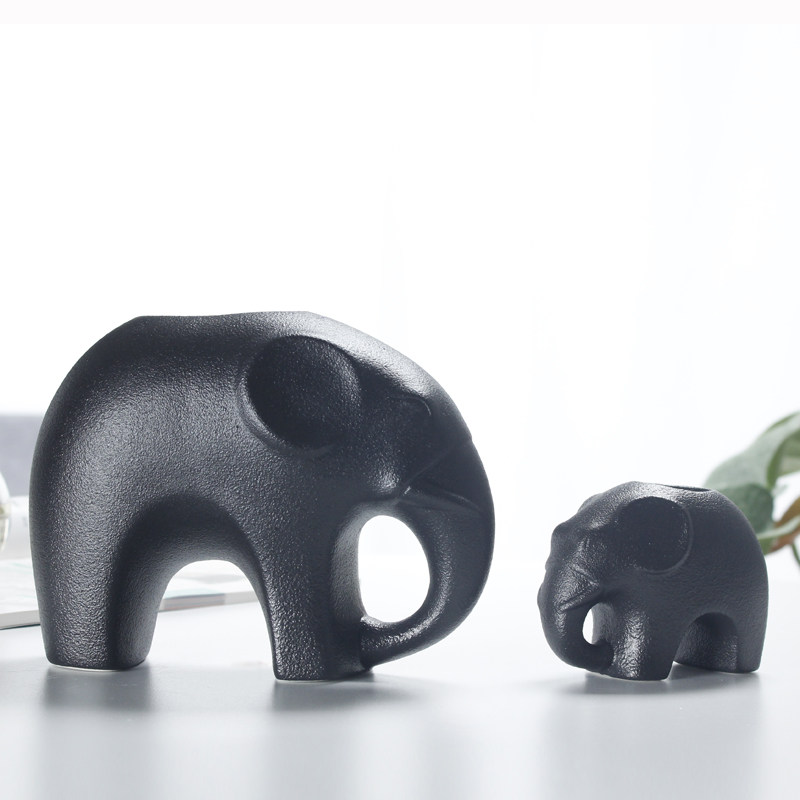 Elephant decoration Home decoration Nordic living room coffee table entrance creative flower wine cabinet decoration wine rack decoration