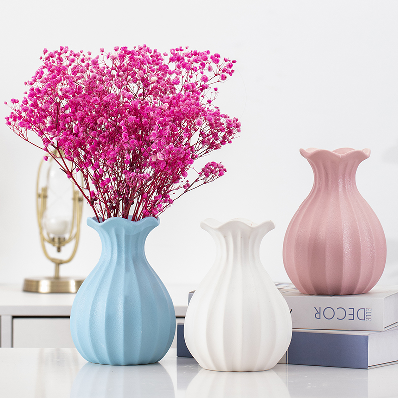 Nordic Ceramic Vases Living Room Table Hem in the Wind Minima Di Morandi Home Insert Dried Flowers Creative Decorations