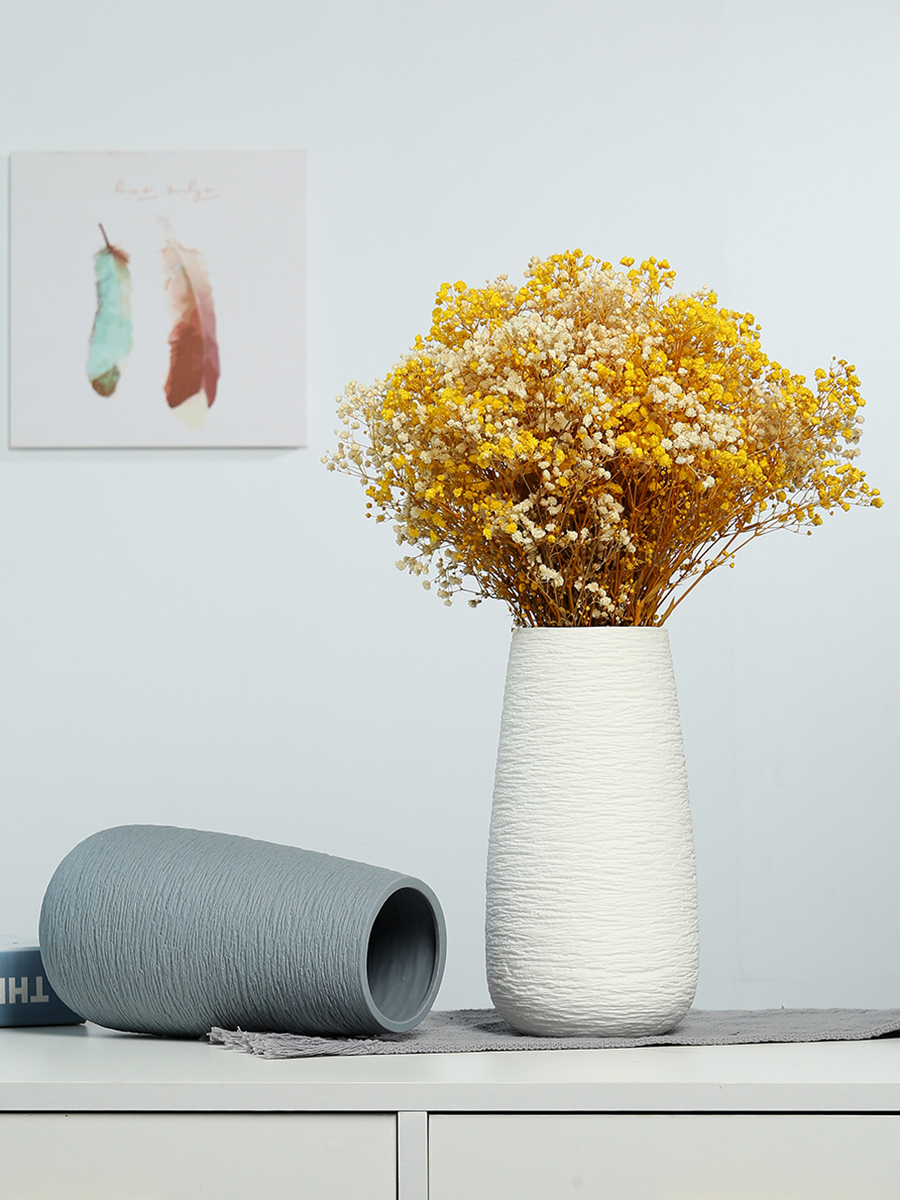 Nordic Creative Lasilk Vegetarian Burning Ceramic Vases Modern Minimalist Creative Florist Living-room Home Soft Decorations Hem