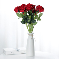 White ceramic vase hipster dried flower starry flower arrangement Modern hydroponic living room European ornaments home decoration