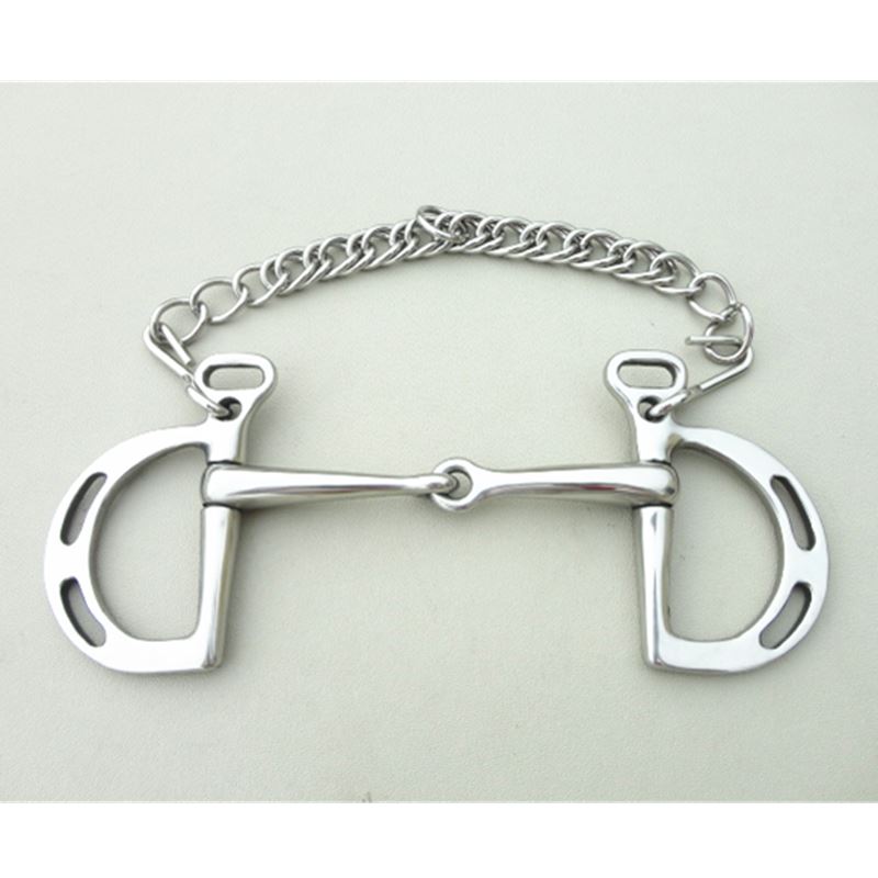 Horse harness stainless steel horse Title 12cm title guardrail mouth equestrian supplies horse chew kimberwicke bit