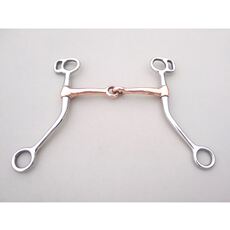 трензель 不锈钢马衔马术用品西部铜衔铁马嚼子 12.5cm