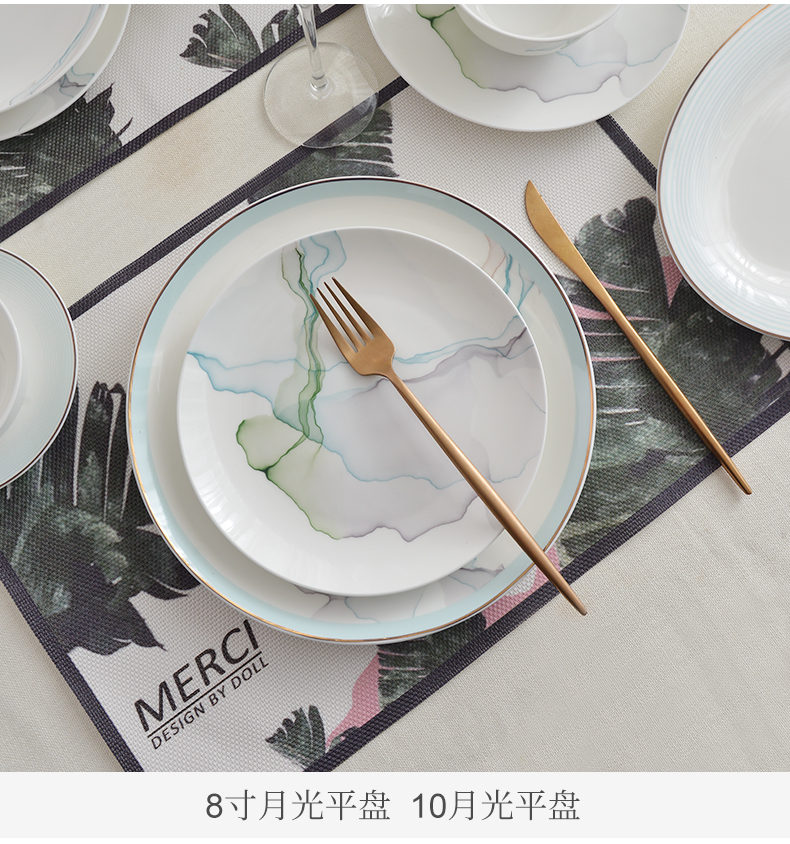 "According to the tangshan ipads China to eat rice bowl individual household porcelain tableware creative large bowl of noodles bowl soup bowl northern dishes