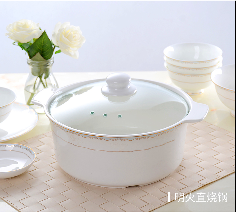 "According to the high - grade ipads China tableware suit Chinese dishes suit household porcelain composite ceramic dishes individuality