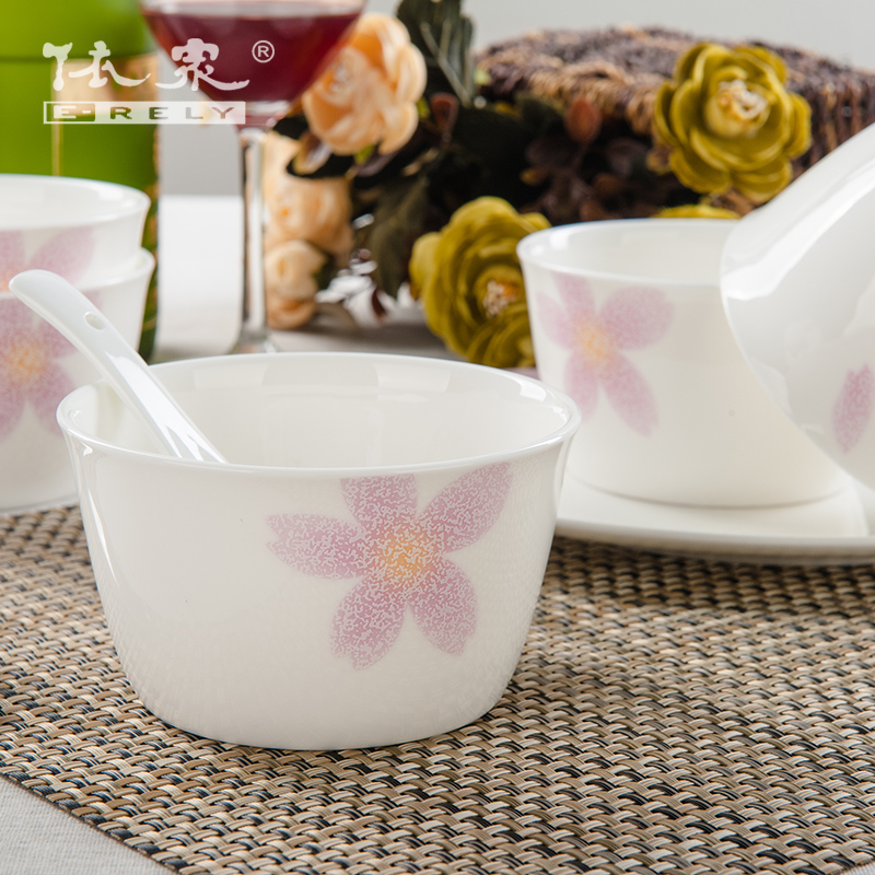 In accordance with all the dishes suit household of Chinese style food dish ipads porcelain plate suit dishes Korean ceramic bowl chopsticks for dinner