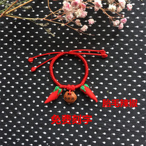 (Free lettering)Fetal hair bracelet Homemade souvenir diy Newborn baby baby fetal hair pendant pepper to ward off evil spirits