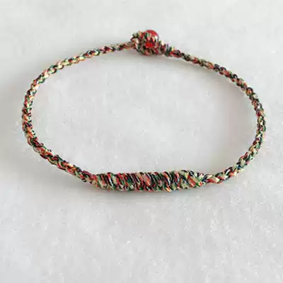 The year of life red rope bracelet King Kong knot hand rope Men and women couples Dragon Boat Festival multicolored rope evil Taisui fortune