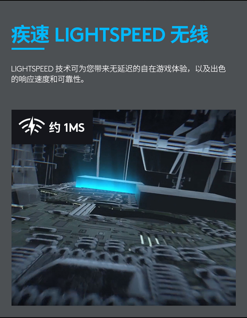 罗技 G903 hero 升级旗舰款 有线/无线双模游戏鼠标 180小时续航 图7