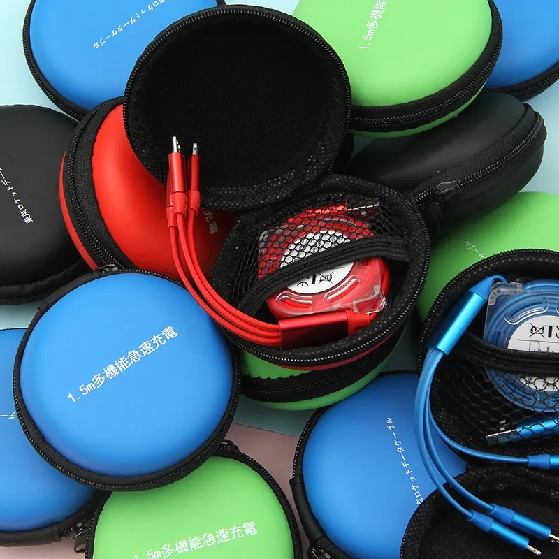 Island single telescopic portable fast charging data line Apple mobile phone Android universal charging line 1 5 m F191010