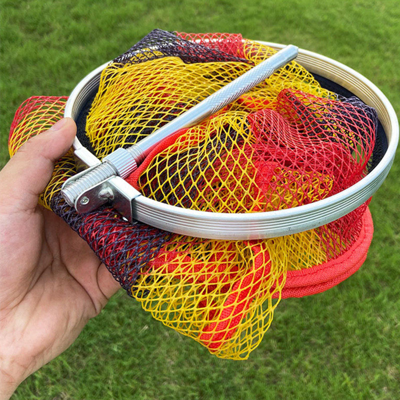 New stream Walk fishing for small fish protect wild fishing special thickened gluing fishing bag Luya hanging waist small number of fishing nets pocket-Taobao