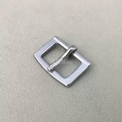 Stainless steel belt buckle all steel square shoe buckle clothing bag belt buckle 18mm pin buckle
