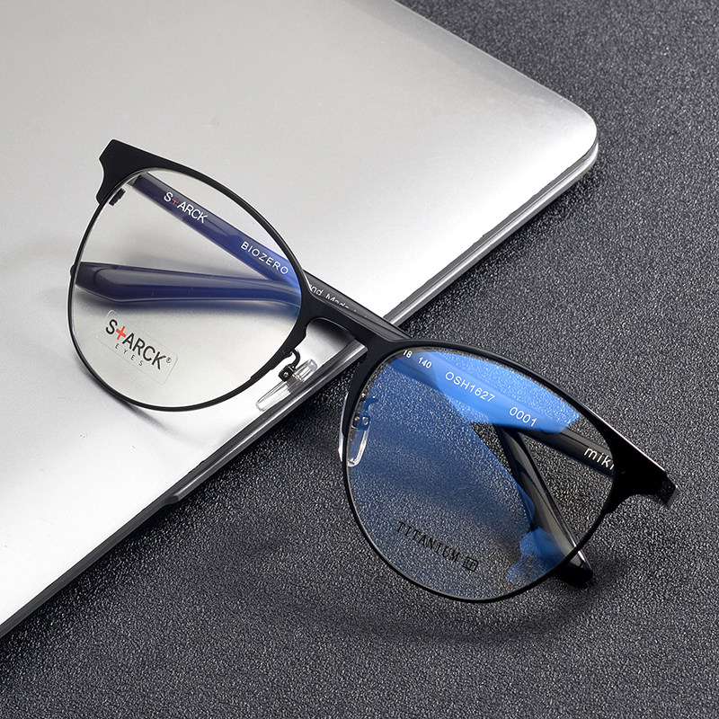 mikli myopia glasses retro business style fashion men and women black frame glasses large frame myopia simple style glasses frame