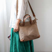 Xiao Sheng has a new art canvas package in 2021 female shoulder - saddle department casual minimal handbag in tide bag