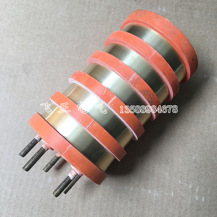 5-5-way set electric ring inner diameter 20 outer diameter 88 88 145 conductive slip ring bronze ring can fit human shaped carbon brush holder