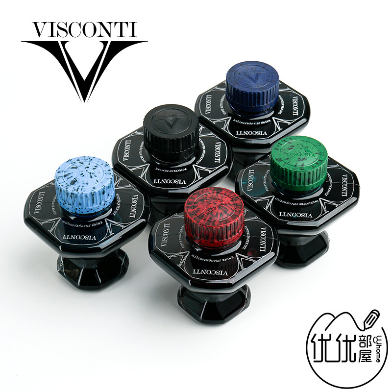 Visconti dye ink non-carbon non-carbon pen black blue red 60ml