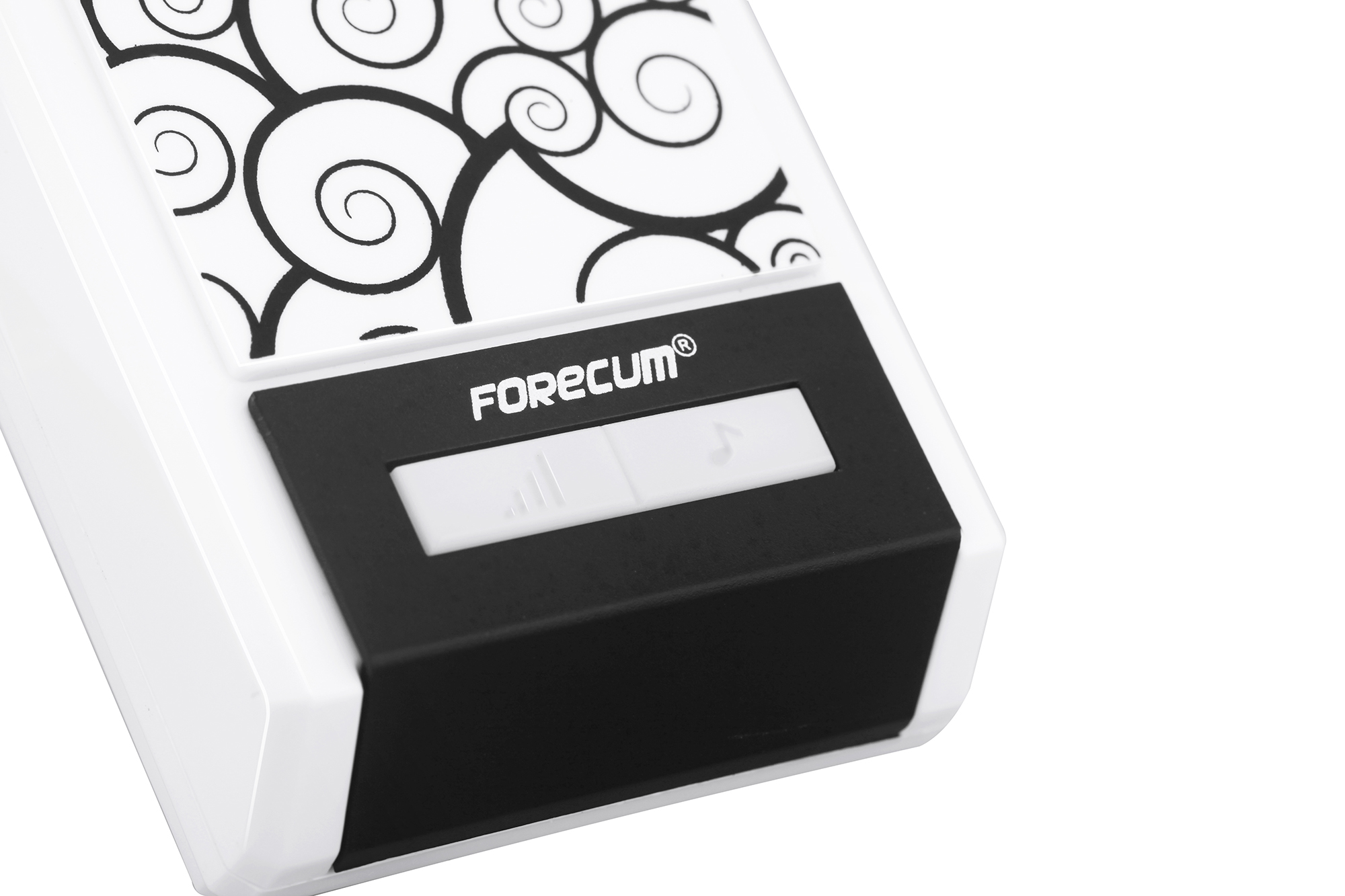 forecum5F Outdoor Waterproof Black Pattern One Drag Two Smart Home Home Music Wireless Doorbell