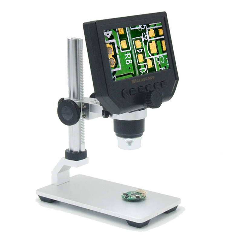 HD 600 times electronic digital microscope magnifying glass mobile phone repair magnifying glass send metal bracket