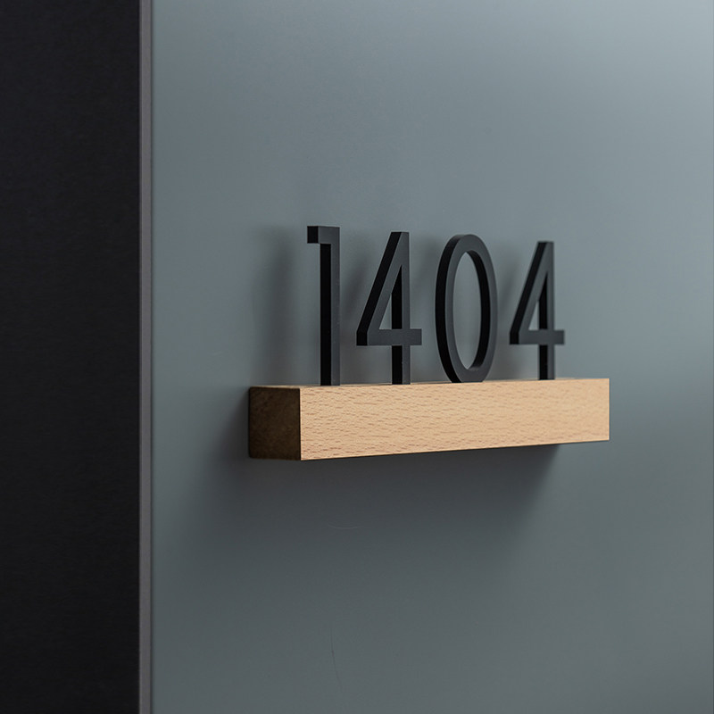 Creative home hotel hotel villa room number customization to do light luxury house number room number sign label sticker