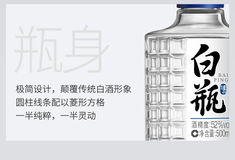 泸州老窖 泸州白瓶酒 52度浓香型 500ml*6瓶 图7