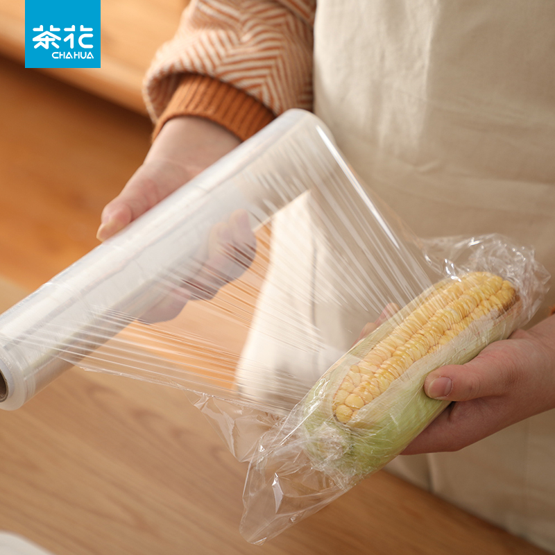 Tea flower disposable freshness preservation film cover food special preservation film home economic dress refreshing combination suit insurance film