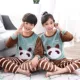 Nam lớn 11-12 mùa đông dài tay áo flannel cô gái đồ ngủ 14-15 tuổi học sinh trung học cơ sở phù hợp với lông cừu đồ ngủ nam phong cách Nhật Bản