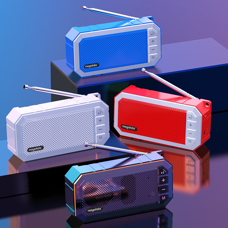 Amoi 夏新k1无线蓝牙音箱大音量超重低音炮迷你小音响插卡手机收音外放便携式户外微信收钱语音播报提示器