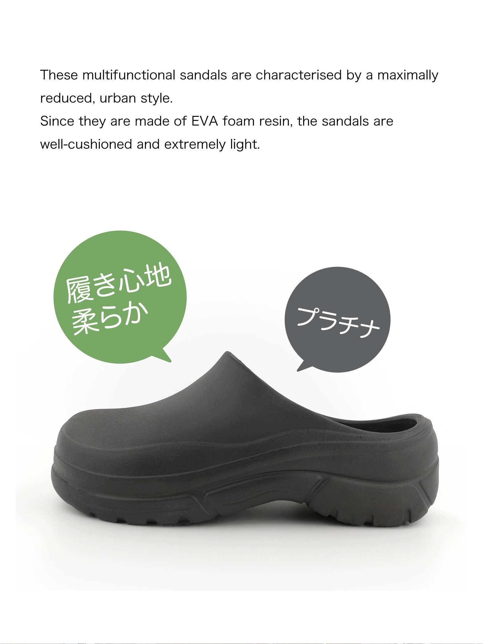 Japan's PAYA environmentally friendly waterproof EVA couple Baotou lazy Japanese thick-soled half-mug operating room doctor chef shoes