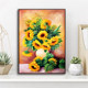 Framed Diamond Painting Sunflower 2023 New Flower Dot Sticky Diamond Cross Stitch Simple Handmade DIY Living Room ຂະ​ຫນາດ​ນ້ອຍ