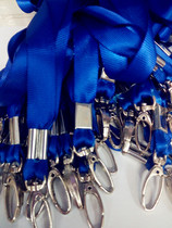 Documents sleeve hanging rope 1 5 gold silk hanging rope sleeve exhibition certificate factory card chest card representative certificate hanging rope blue red