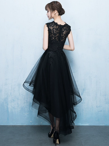 Черное вечернее платье, короткая мини-юбка, подходит для подростков