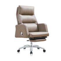 Boss chair leather computer chair home comfortable sedentary office seat reclining swivel chair comfortable backrest chair