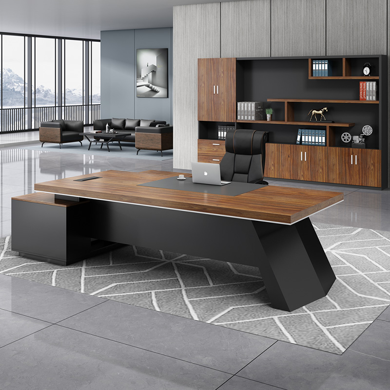 Boss Desk Hangzhou Office Furniture Brief Modern Plate Large Class Desk Manager Table Manager Table Owner Desk Chair
