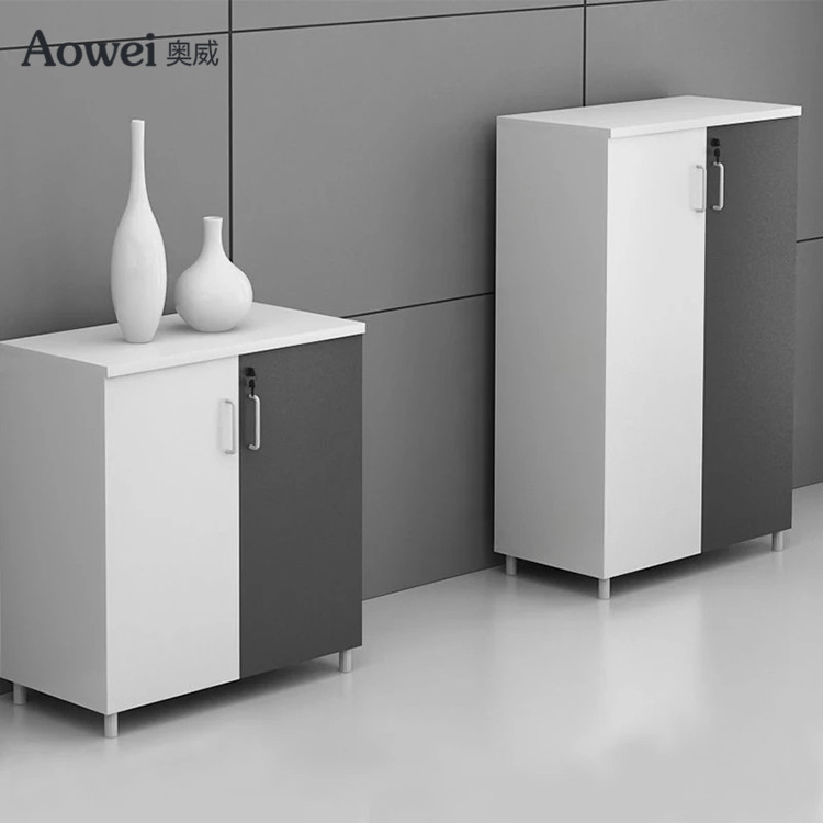 Office high and low filing cabinets Black and white combination cabinets Office lockers Information cabinets Simple and modern
