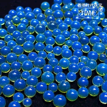 Dominican natural blue amber loose beads round beads purified water amber beeswax single bead bracelet with beads 6-12MM