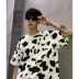 Ap MMDD / Dachuan sữa in đầy đủ áo thun nam dễ thương nam nữ tay ngắn in bf port phong cách sinh viên - Áo phông ngắn Áo phông ngắn