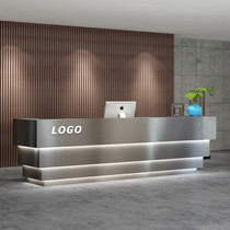 Stainless steel company reception desk Yoga hall Sales department Bar table Clothing store Beauty salon Simple cashier