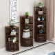 Junwei corner cabinet corner cabinet storage cabinet display cabinet bedroom corner cabinet floor solid wood storage rack