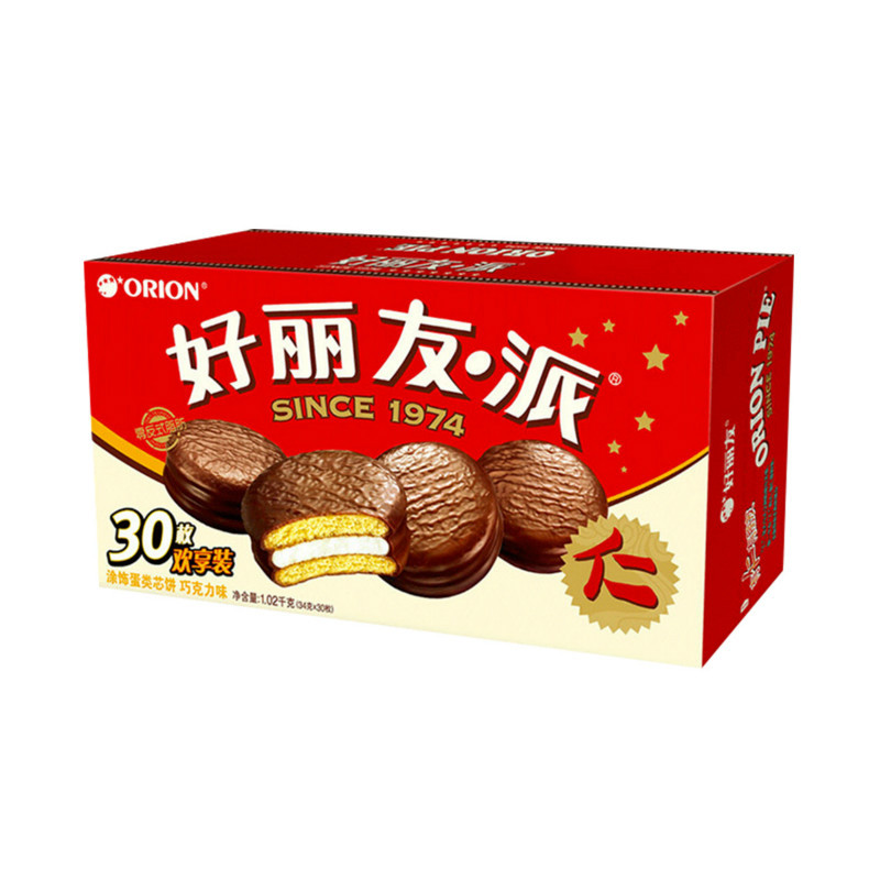 【拍2件】好丽友派60枚2040g