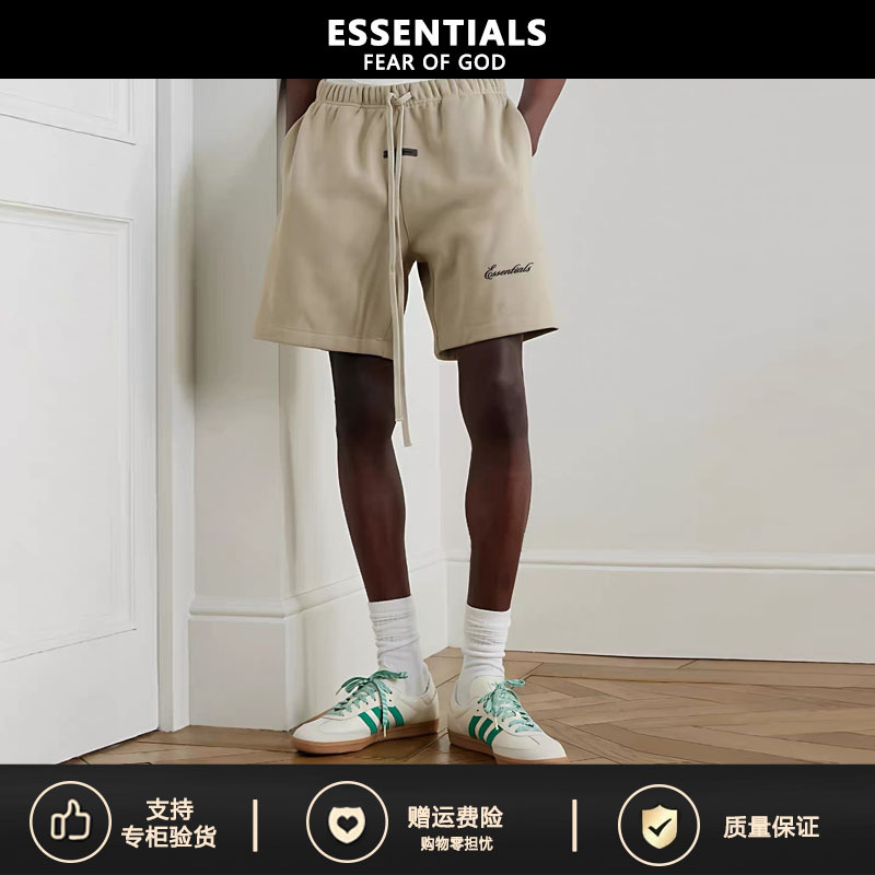 【Supports Inspection】5Zhe Fog Ess Casual Shorts Essentials Small Logo Floral Letter Five-Point Shorts 【Supports Inspection】5Zhe Fog Ess Casual Shorts Essentials Small Logo Floral Letter Five-Point Shorts
