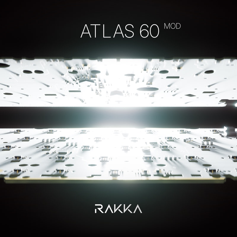 Rakka Atlas 60 Mod Magnetic Axis Pcb Mobius Axis Rakka60V2 E-Sports Gaming Components