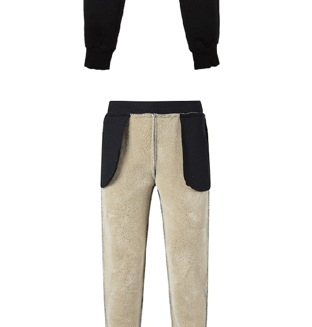Mùa đông quần bó sát nam cộng với nhung dày cashmere ấm áp quần âu thanh niên quần lỏng quần chân mặc quần ống rộng nam