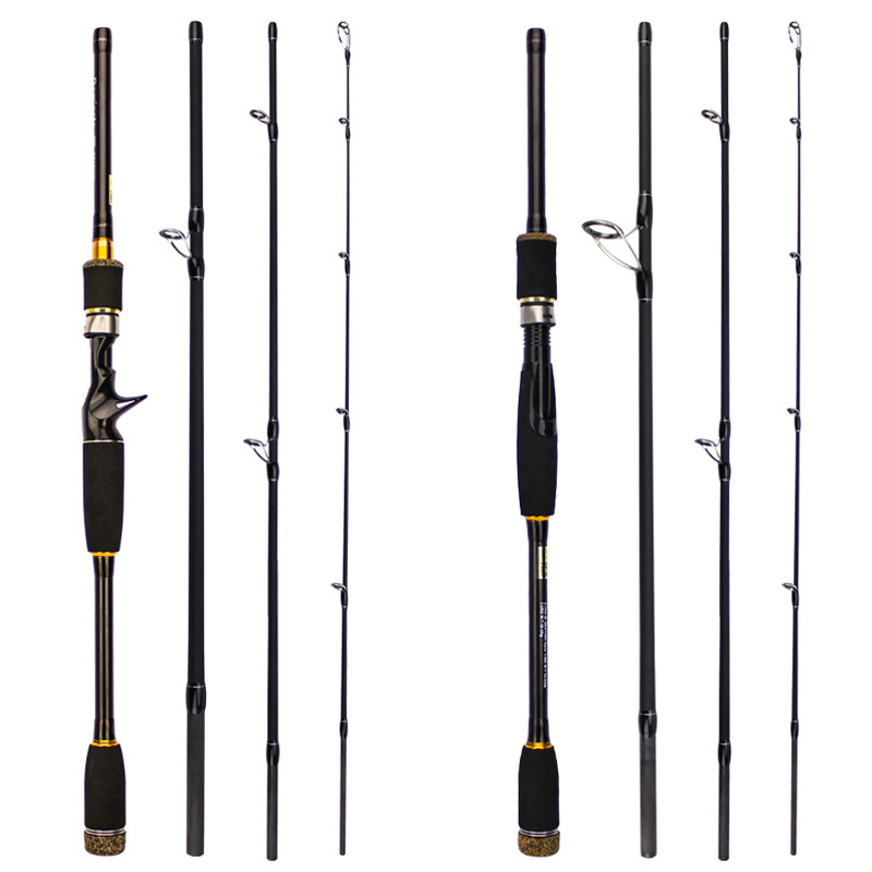 4 sections of road Apole short section Carbon fiber fishing rod portable insertion rod 2 1 m M Fishing Rod far from fishing rod fishing rod