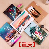Mountain city Chongqing Wudu landscape postcard Hongya Cave magnetic mouth Skyscraper night view light rail photography greeting card