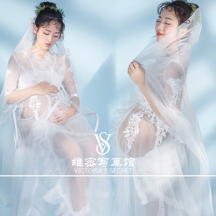 Photo studio pregnant women photo photography photo art photo clothing aesthetic perspective dress sexy forest girl small fresh white yarn