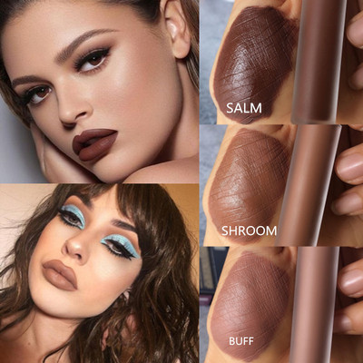 New European and American wind matte chocolate lip glazed tea colour lip lacquered dark brown Arctic star Dirty Orange not stained with a unicorn