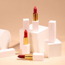 New white color matte lipstick Velvet matte rotten Tomato hummus affordable moisturizing moisturizing girl lipstick